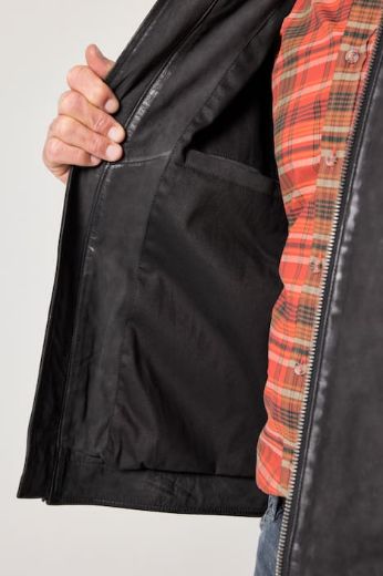 Moda za polnejše Jakna kožna sa patentnim zatvaračem plus velikost, xxl, Ulla Popken in Johann Popken (JP1880)