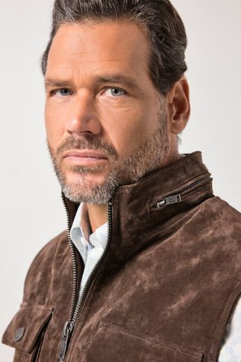 Moda za polnejše Prsluk kožni sa patentnim zatvaračem plus velikost, xxl, Ulla Popken in Johann Popken (JP1880)