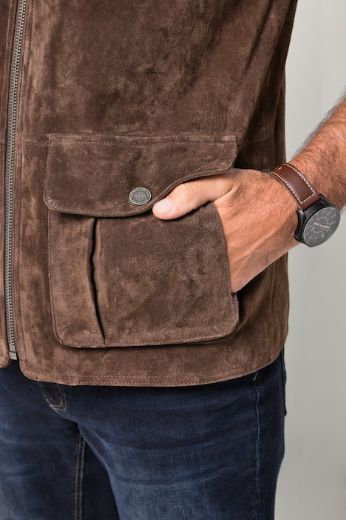 Moda za polnejše Prsluk kožni sa patentnim zatvaračem plus velikost, xxl, Ulla Popken in Johann Popken (JP1880)