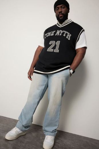 Moda za polnejše Traperice baggy plus velikost, xxl, Ulla Popken in Johann Popken (JP1880)