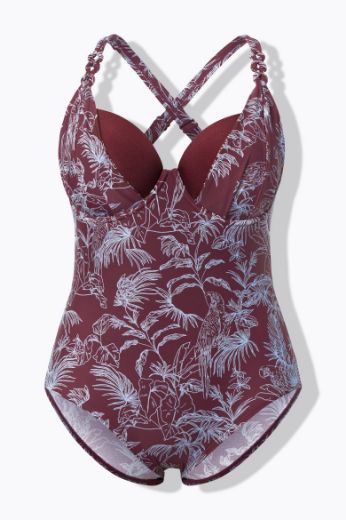 Moda za polnejše Kupaći kostim jednodijelni plus velikost, xxl, Ulla Popken in Johann Popken (JP1880)