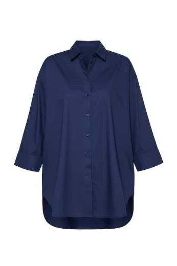 Moda za polnejše Bluza dugih rukava s gumbićima plus velikost, xxl, Ulla Popken in Johann Popken (JP1880)