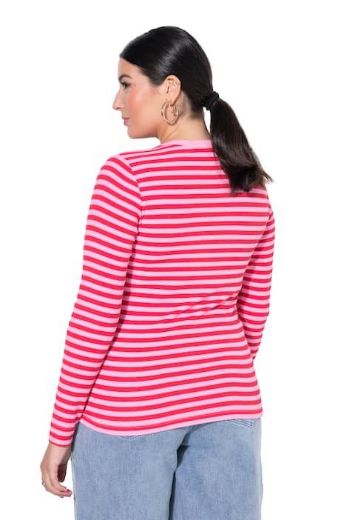 Moda za polnejše Majica dugih rukava na pruge plus velikost, xxl, Ulla Popken in Johann Popken (JP1880)