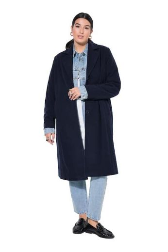 Moda za polnejše Kaput vunenog izgleda dužeg kroja plus velikost, xxl, Ulla Popken in Johann Popken (JP1880)