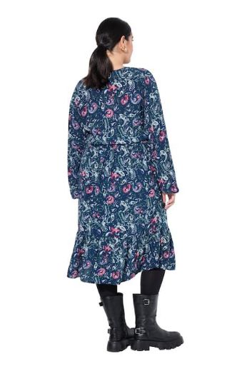 Moda za polnejše Haljina maxi  dugih rukava V ovratnika plus velikost, xxl, Ulla Popken in Johann Popken (JP1880)