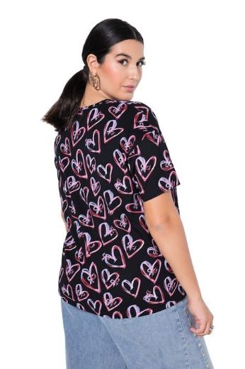 Moda za polnejše Majica kratkih rukava šireg kroja plus velikost, xxl, Ulla Popken in Johann Popken (JP1880)