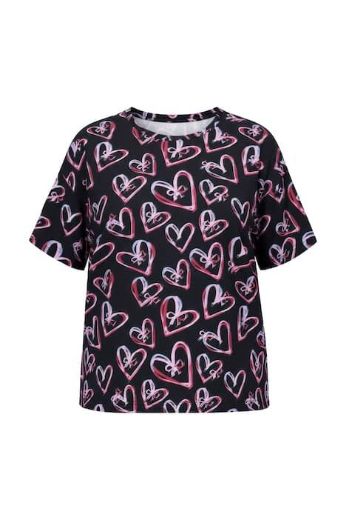 Moda za polnejše Majica kratkih rukava šireg kroja plus velikost, xxl, Ulla Popken in Johann Popken (JP1880)