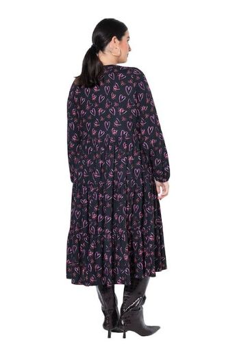 Moda za polnejše Haljina maxi dugih rukava V ovratnika plus velikost, xxl, Ulla Popken in Johann Popken (JP1880)