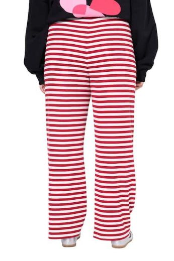 Moda za polnejše Hlače širokih nogavica na pruge plus velikost, xxl, Ulla Popken in Johann Popken (JP1880)