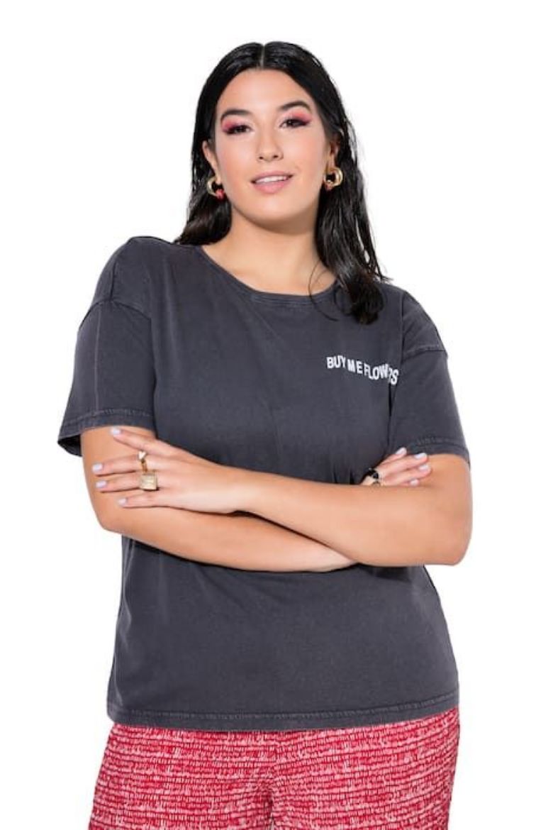 Moda za polnejše Majica kratkih rukava šireg kroja plus velikost, xxl, Ulla Popken in Johann Popken (JP1880)