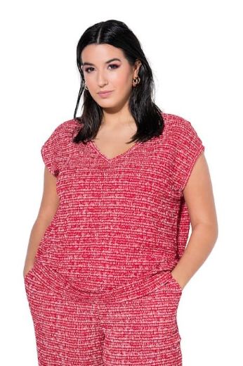 Moda za polnejše Majica kratkih rukava šireg kroja V ovratnika plus velikost, xxl, Ulla Popken in Johann Popken (JP1880)