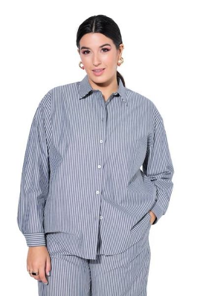 Slika Košulja dugih rukava šireg kroja na pruge