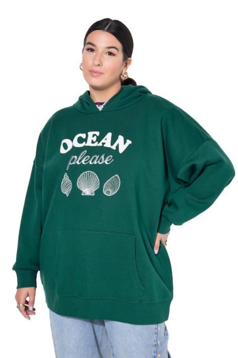 Moda za polnejše Majica dugih rukava sa kapuljačom plus velikost, xxl, Ulla Popken in Johann Popken (JP1880)