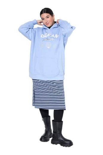 Moda za polnejše Majica dugih rukava sa kapuljačom plus velikost, xxl, Ulla Popken in Johann Popken (JP1880)