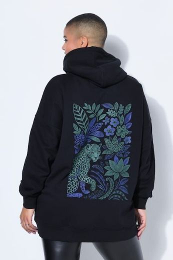 Moda za polnejše Majica dugih rukava šireg kroja s kapuljačom plus velikost, xxl, Ulla Popken in Johann Popken (JP1880)