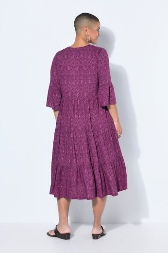 Moda za polnejše Haljina V izrez plus velikost, xxl, Ulla Popken in Johann Popken (JP1880)