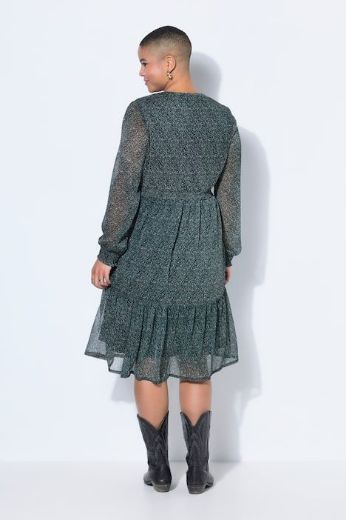 Moda za polnejše Haljina dugih rukava dvoslojna plus velikost, xxl, Ulla Popken in Johann Popken (JP1880)