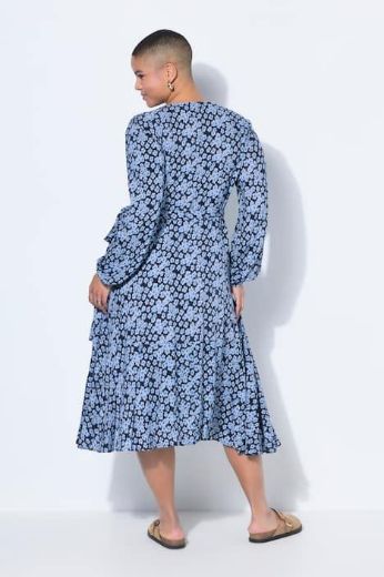 Moda za polnejše Haljina dugih rukava V izrez plus velikost, xxl, Ulla Popken in Johann Popken (JP1880)