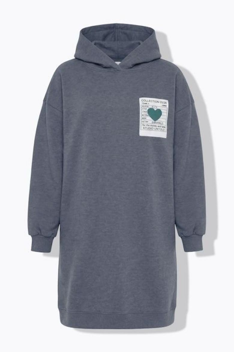 Moda za polnejše Haljina širokog kroja s kapuljačom plus velikost, xxl, Ulla Popken in Johann Popken (JP1880)