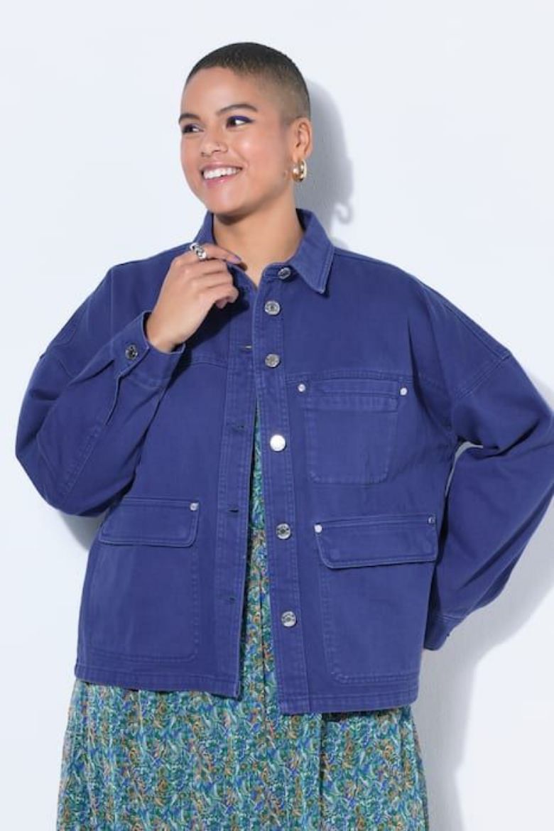 Moda za polnejše Košulja traper širokog kroja s 3 džepa plus velikost, xxl, Ulla Popken in Johann Popken (JP1880)