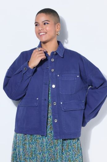 Moda za polnejše Košulja traper širokog kroja s 3 džepa plus velikost, xxl, Ulla Popken in Johann Popken (JP1880)