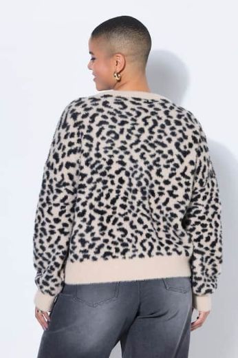 Moda za polnejše Kardigan šireg kroja leopard uzorka plus velikost, xxl, Ulla Popken in Johann Popken (JP1880)