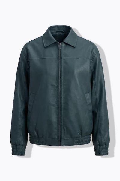 Slika Bluza šireg kroja s izgledom kože