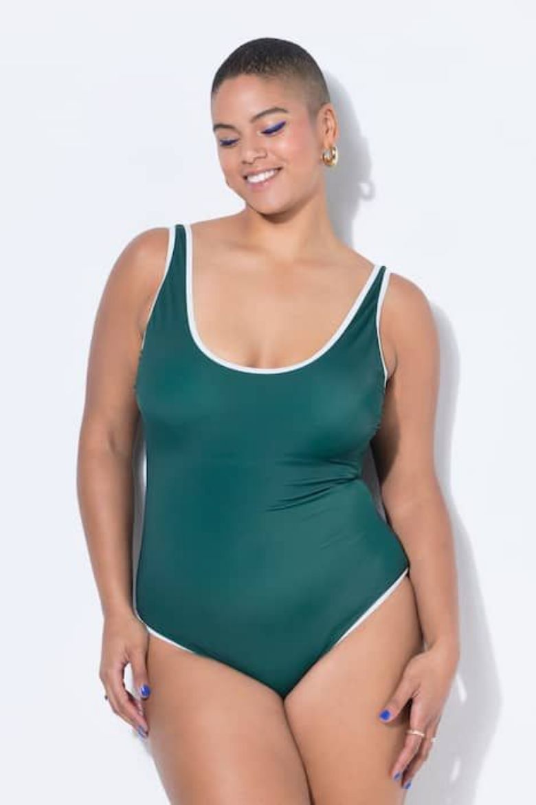 Moda za polnejše Kupaći kostim jednodijelni mekanih košarica plus velikost, xxl, Ulla Popken in Johann Popken (JP1880)