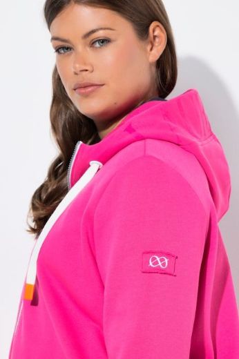 Moda za polnejše Majica dugih rukava s patentnim zatvaračem i kapuljačom dužeg kroja plus velikost, xxl, Ulla Popken in Johann Popken (JP1880)