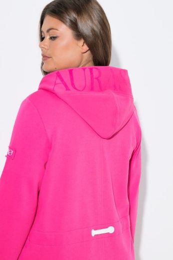 Moda za polnejše Majica dugih rukava s patentnim zatvaračem i kapuljačom dužeg kroja plus velikost, xxl, Ulla Popken in Johann Popken (JP1880)