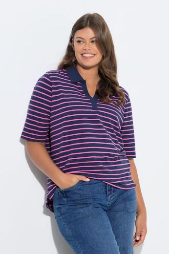 Moda za polnejše Majica polo kratkih rukava s kragnom plus velikost, xxl, Ulla Popken in Johann Popken (JP1880)