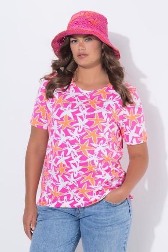 Moda za polnejše Majica kratkih rukava plus velikost, xxl, Ulla Popken in Johann Popken (JP1880)