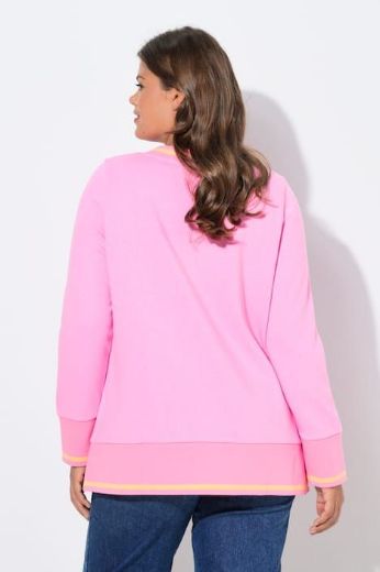 Moda za polnejše Majica dugih rukava s V izrezom plus velikost, xxl, Ulla Popken in Johann Popken (JP1880)