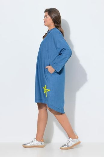 Moda za polnejše Haljna dugih rukava traper plus velikost, xxl, Ulla Popken in Johann Popken (JP1880)