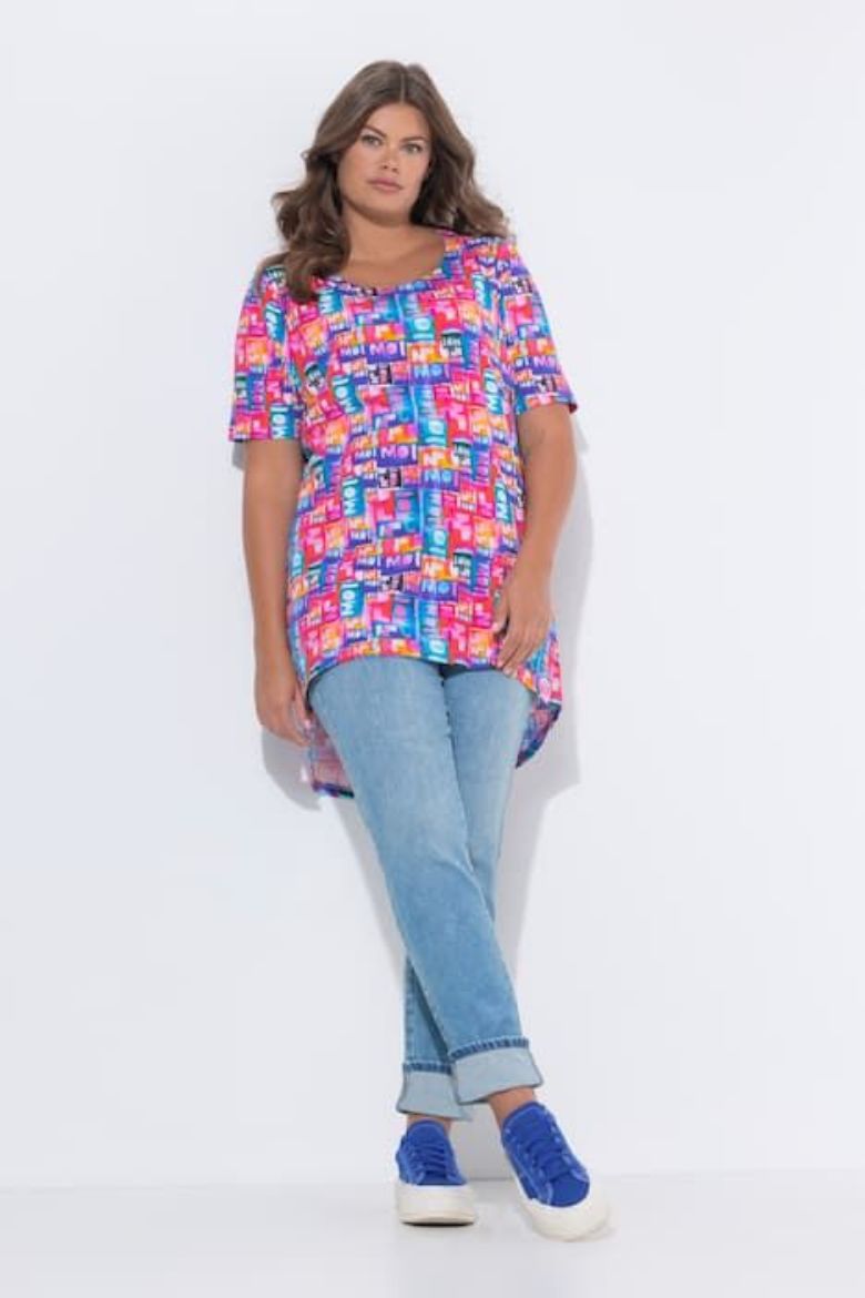Moda za polnejše Majica kratkih rukava okruglog izreza plus velikost, xxl, Ulla Popken in Johann Popken (JP1880)