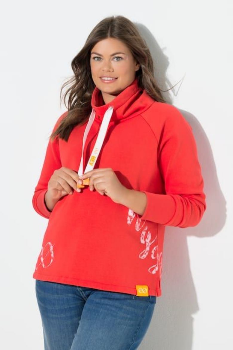 Moda za polnejše Majica dugih rukava s ovratnikom plus velikost, xxl, Ulla Popken in Johann Popken (JP1880)