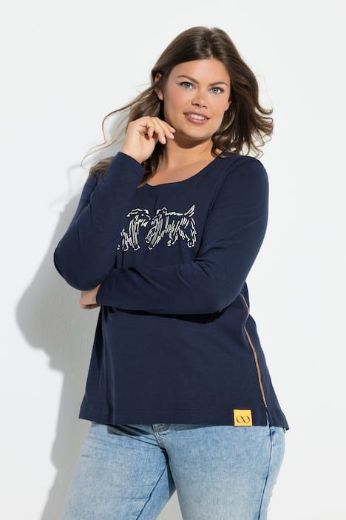 Moda za polnejše Majica dugih rukava plus velikost, xxl, Ulla Popken in Johann Popken (JP1880)