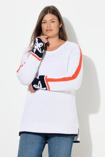 Moda za polnejše Pulover pleteni plus velikost, xxl, Ulla Popken in Johann Popken (JP1880)