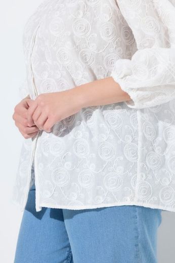 Moda za polnejše Bluza 3/4 rukava plus velikost, xxl, Ulla Popken in Johann Popken (JP1880)