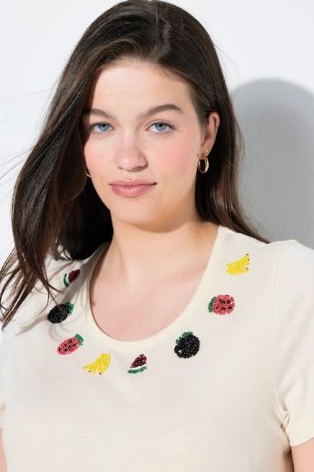 Moda za polnejše Majica kratkih rukava plus velikost, xxl, Ulla Popken in Johann Popken (JP1880)