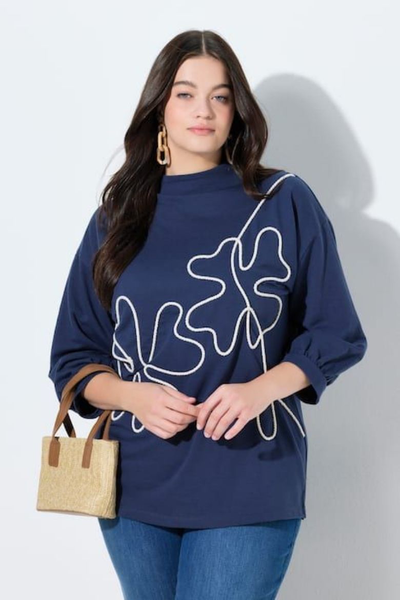 Moda za polnejše Majica 3/4 rukava plus velikost, xxl, Ulla Popken in Johann Popken (JP1880)