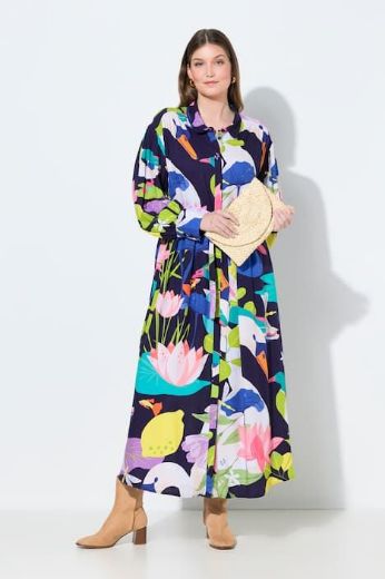 Moda za polnejše Haljina maxi dugih rukava plus velikost, xxl, Ulla Popken in Johann Popken (JP1880)