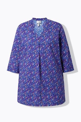 Moda za polnejše Tunika 3/4 rukava V ovratnika plus velikost, xxl, Ulla Popken in Johann Popken (JP1880)