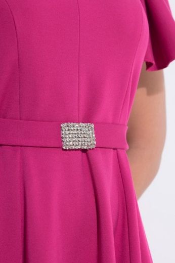 Moda za polnejše Haljina midi kratkih rukava svečana plus velikost, xxl, Ulla Popken in Johann Popken (JP1880)