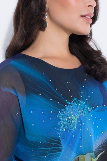 Moda za polnejše Bluza kratkih rukava plus velikost, xxl, Ulla Popken in Johann Popken (JP1880)