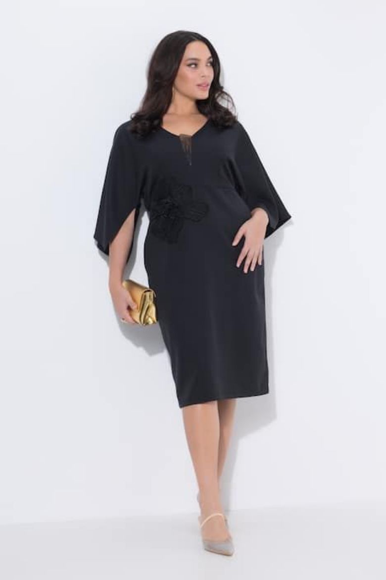 Moda za polnejše Haljina 3/4 rukava svečana plus velikost, xxl, Ulla Popken in Johann Popken (JP1880)