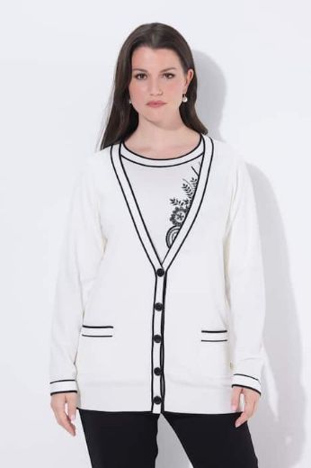 Moda za polnejše Kardigan na kopčanje plus velikost, xxl, Ulla Popken in Johann Popken (JP1880)