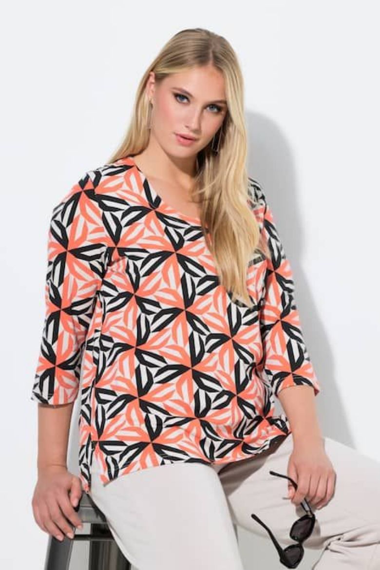 Moda za polnejše Majica 3/4 rukava plus velikost, xxl, Ulla Popken in Johann Popken (JP1880)