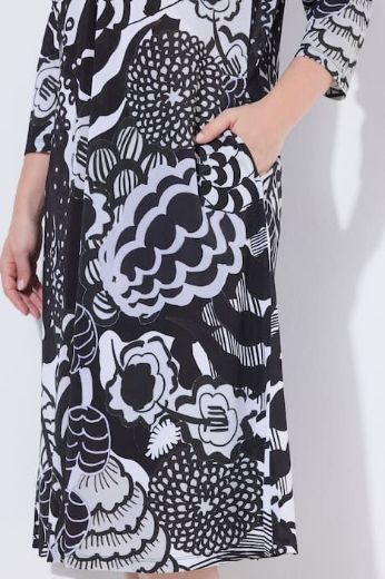 Moda za polnejše Haljina midi 3/4 rukava plus velikost, xxl, Ulla Popken in Johann Popken (JP1880)