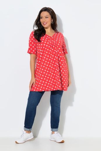 Moda za polnejše Majica kratkih rukava dužeg A kroja plus velikost, xxl, Ulla Popken in Johann Popken (JP1880)